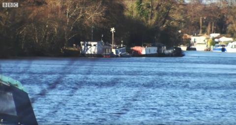 Photo of boats moored at the site