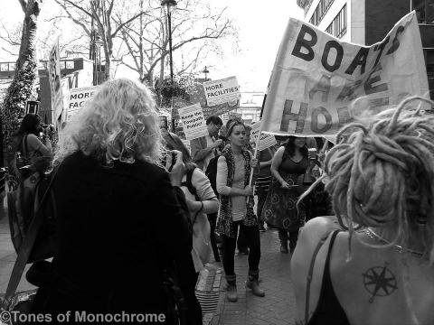 Photo of Bargee Travellers march in London